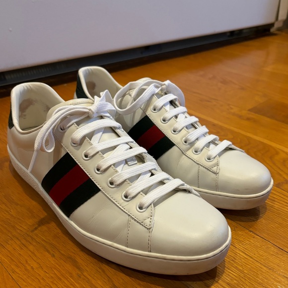 Men’s Gucci Ace Sneaker With Web Detail - Picture 1 of 8